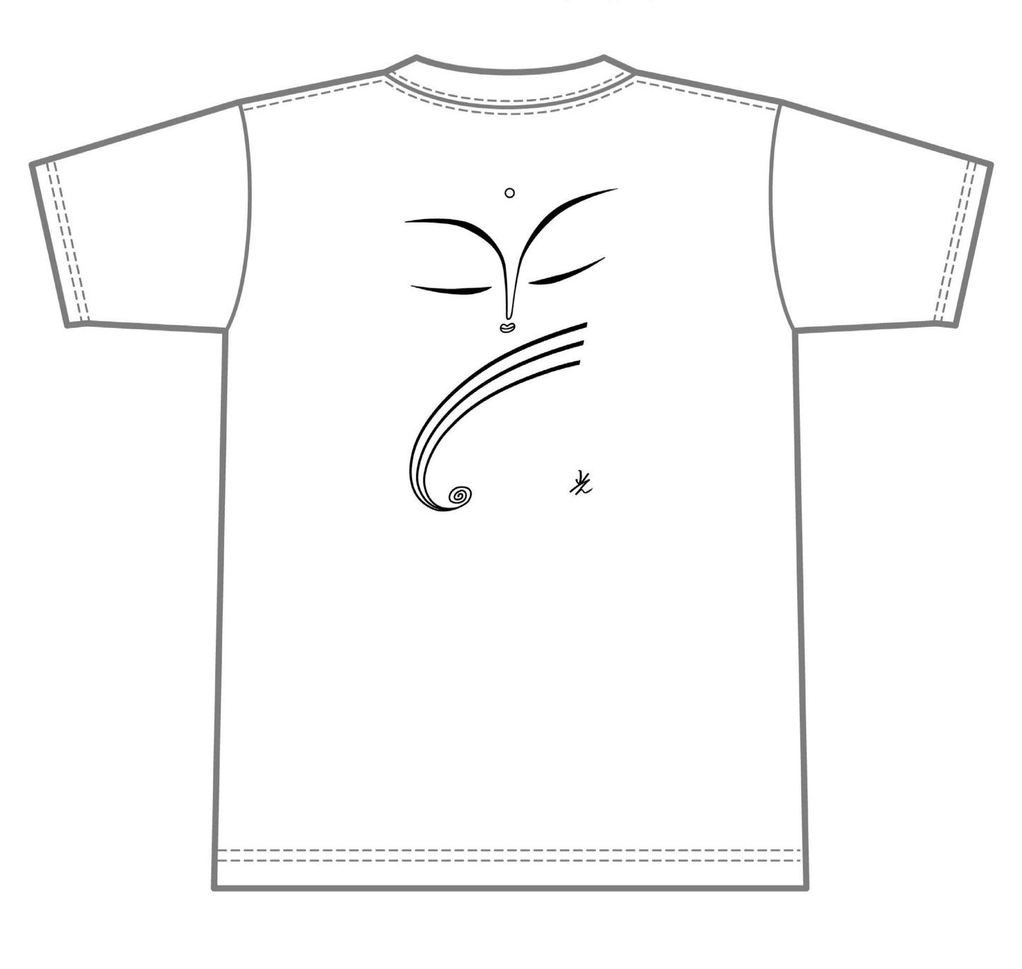 釈迦Tシャツ WHITE