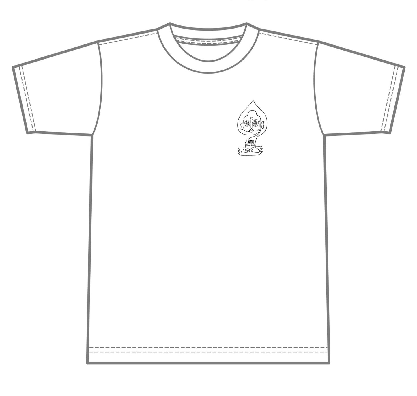 釈迦Tシャツ WHITE